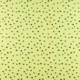 Látka Silki svetlá žltá palmy vzor 0,5m