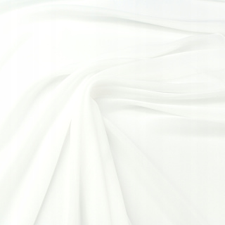 Látka šifón ecru hladká bez vzoru 0,5m