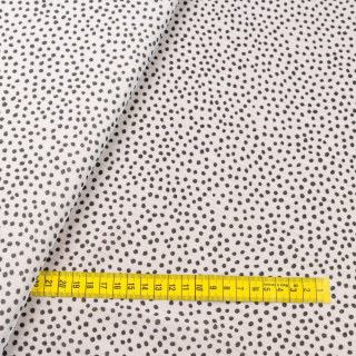 Látka šifón biela hladká bodky vzor 0,5m