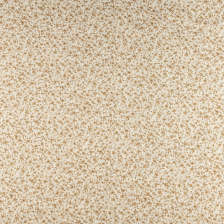 Látka šifón krémová hladká kvety vzor 0,5m