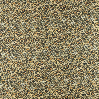 Látka šifón hnedá hladká leopard vzor 0,5m