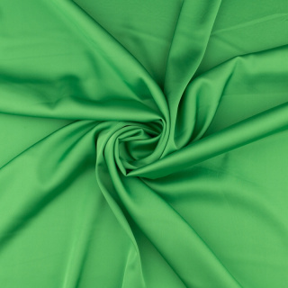 Látka šifón hodvábny zelená hladká bez vzoru 0,5m