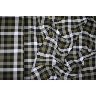 Látka káro zelená kocka vzor 0,5m