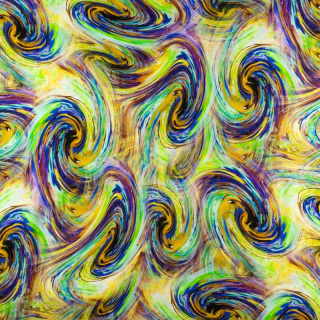 Látka viskózová zelená vír vzor 100% viskóza 0,5m