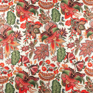 Látka viskóza twill hladká farebné kvety vzor 0,5m