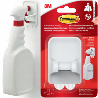 Vešiak držiak na rozprašovač fľašu