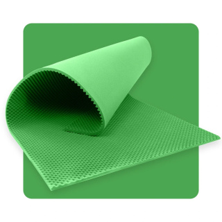 Panou acustic spumă VÂLURI 200×100 cm 5 cm verde închis