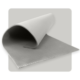 Panou acustic spumă VLNY 200×100 cm 3 cm gri deschis