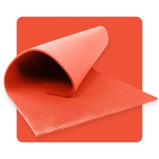 Panou acustic spumă VALURI 200×100 cm 3 cm pepene galben