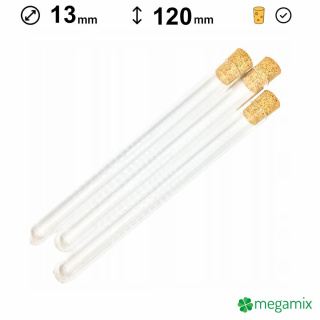 Eprubete din sticlă 120mm diametru 13mm 10 bucăți