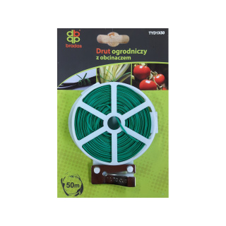 Záhradný drôt zelený 50m a nožík na rezanie drôtu