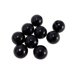 Mărgele din lemn 10buc 20mm negre lăcuite