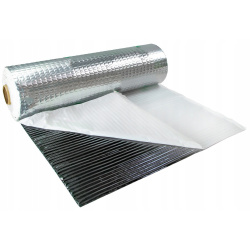 Covoraș butilic autocolant 2,5 mm ECO-25 din aluminiu 400x50cm