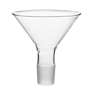 Laboratórny sklenený lievik fi 100 mm, zabrúsenie NZ 19/26, borosilikátové sklo BORO 3.3