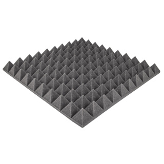 Spumă acustică fonoizolantă PIRAMIDĂ 50mm 50x50cm ignifugă