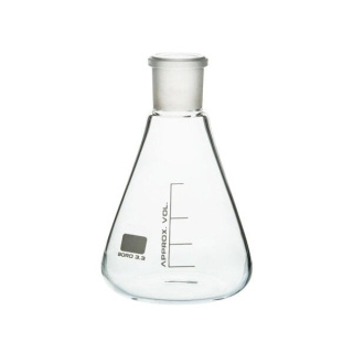 Kužeľová banka (Erlenmeyerova) 25 ml so zábrusom 10/19 - Glassco