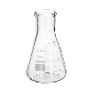 Kužeľová banka Erlenmeyerova 150 ml, široké hrdlo, borosilikátové sklo BORO 3.3