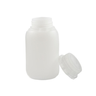 Sticlă 250ml HDPE și capac cu închidere incoloră