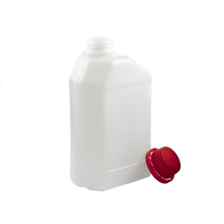 Sticlă 500ml HDPE dreptunghiulară și capac cu filet