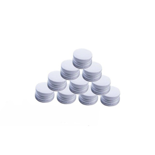 Capac din aluminiu cu filet 28/18 mm 50 buc alb