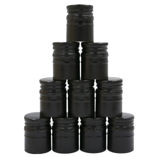 Capac înșurubabil din aluminiu 28/40 mm negru 50 buc lung