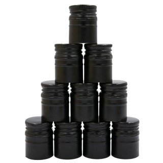 Capacul filetat din aluminiu 30/44 mm 50 buc negru lung
