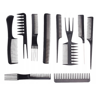 Set de 10 piepteni negri
