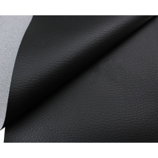 Piele ecologică neagră PVC 140x50cm 440g/m²