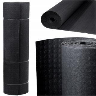 Covoraș de cauciuc antiderapant de 3 mm, puncte molete, lățime 120 cm