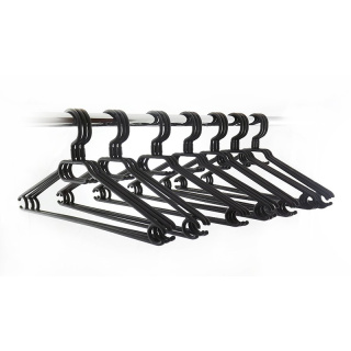 Umerașe din plastic negre 20 buc rotative