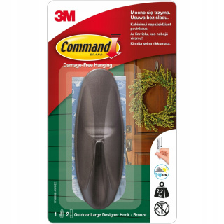 Cârlig de plastic adeziv outdoor 2,2kg și benzi de fixare