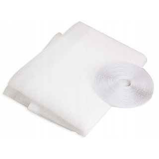 Plasă de țânțari pentru fereastră 180x150cm + velcro alb