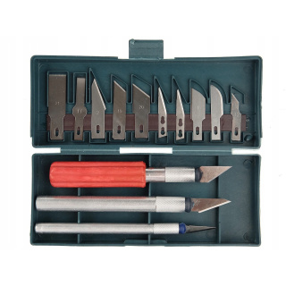 Set de cuțite pentru modelism 13 bucăți, lame