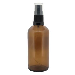 Sticlă maro de sticlă 100ml cu pulverizator