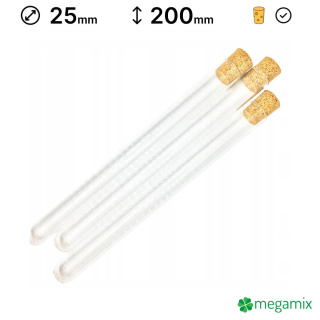 Eprubete de sticlă 200mm diametru 25mm 10buc