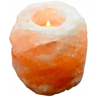 Suport de sare pentru lumânări de ceai ionizator din sare naturală de Himalaya