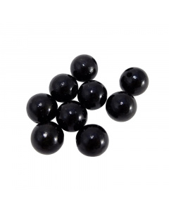 Mărgele din lemn 10buc 20mm negre lăcuite