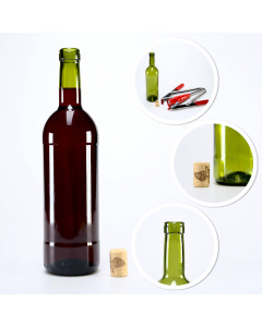 Sticlă de vin 750ml măslinie
