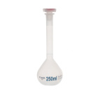Bancă gradată din PP cu dop din sticlă 10/19, clasa B – 25 ml, ISO 384