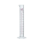 Cilindru de măsurare din PMP, clasa A, cu gură de turnare și scară roșie – 100 ml, DIN 12681, ISO 6706