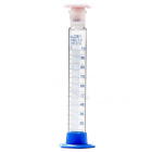 Cilindru de măsurare din sticlă cu dop din plută PP și bază PP, 100 ml, clasa B