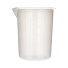 Laboratórna kadička plastová PP 5000 ml s vytlačenou stupnicou