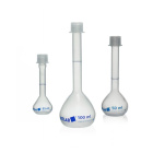 Pahar măsurător din PP cu capac cu filet, clasa B – 100 ml, DIN EN ISO 1042