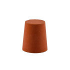 Dop cu gaură fi 35/29 mm, înălțime 30 mm, roșu - închizător universal din cauciuc natural