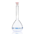 Pahar gradat din sticlă, 250 ml, clasa B, scară albastră, îmbinare șlefuită 14/23 – NewLine