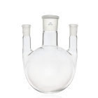 Sticlă cu trei gâturi și fund rotund, gâturi drepte, 500 ml, șlefuiri 29/14/14, sticlă borosilicată (BORO 3.3)