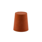 Gumová zátka fi 100/87 mm, výška 65 mm - kužeľový gumový uzáver z prírodného kaučuku