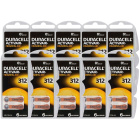 Baterii pentru aparat auditiv 60 buc Duracell DA312/6C