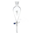 Pâlnie de separare conică Squibb, 30 ml, șlefuire 14/23, robinet din sticlă, sticlă borosilicată (BORO 3.3)