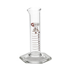 Odmerný valec sklenený 10 ml, nízky, trieda B - GLASSCO